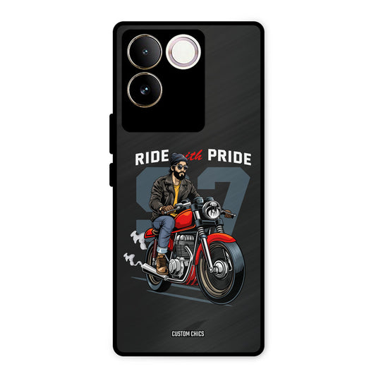 Ride With Pride Vivo T2 Pro Mobile Back Cover - Car&Bike PrintShield Case