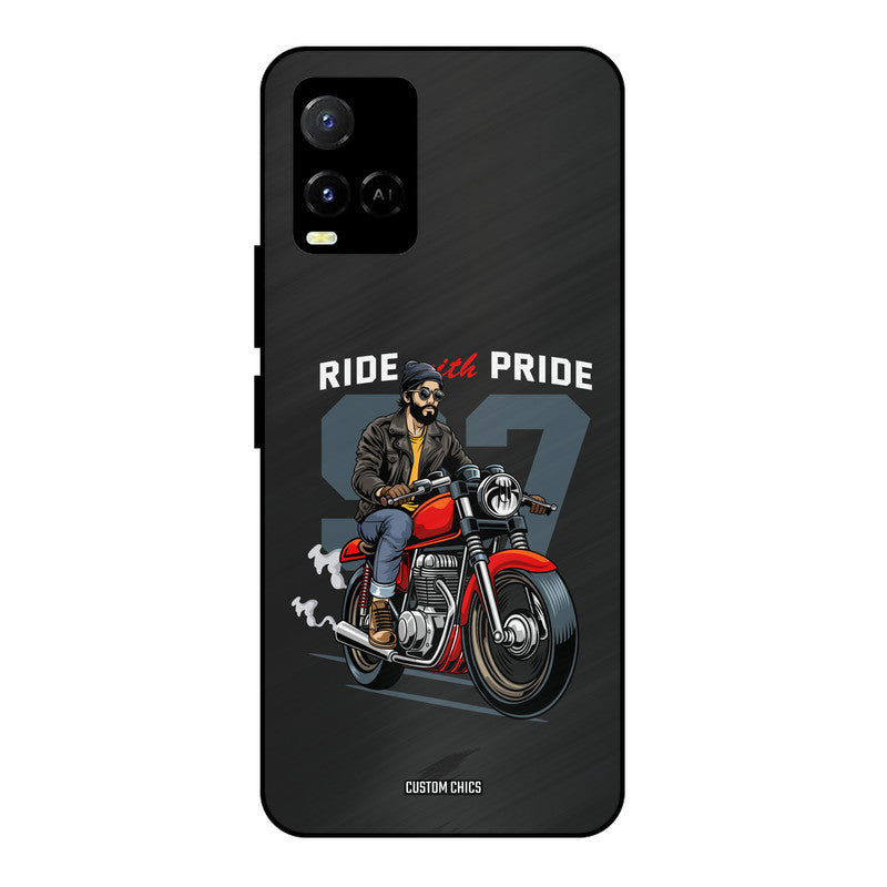 Ride With Pride Vivo Y33s Mobile Back Cover - Car&Bike PrintShield Case