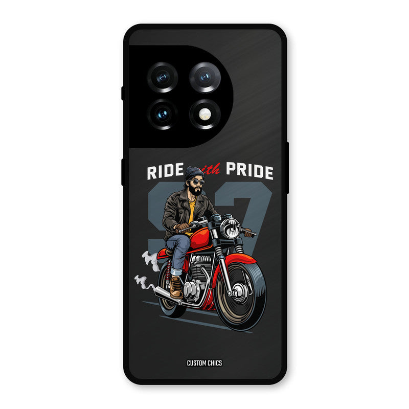 Ride With Pride OnePlus 11 Mobile Back Cover - Car&Bike PrintShield Case