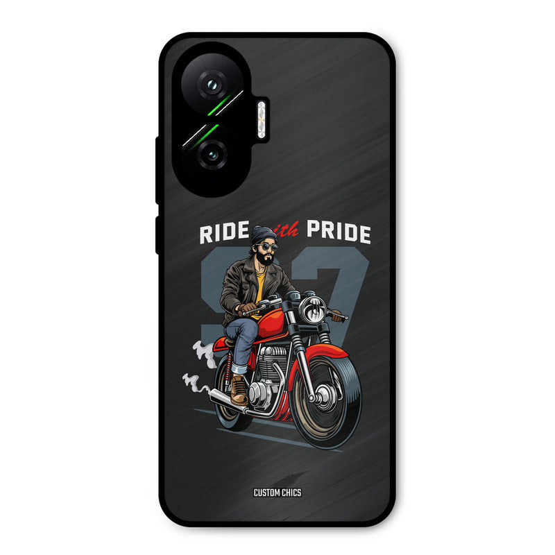 Ride With Pride Poco F7 5G Mobile Back Cover - Car&Bike PrintShield Case