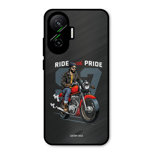 Ride With Pride Poco F7 5G Mobile Back Cover - Car&Bike PrintShield Case