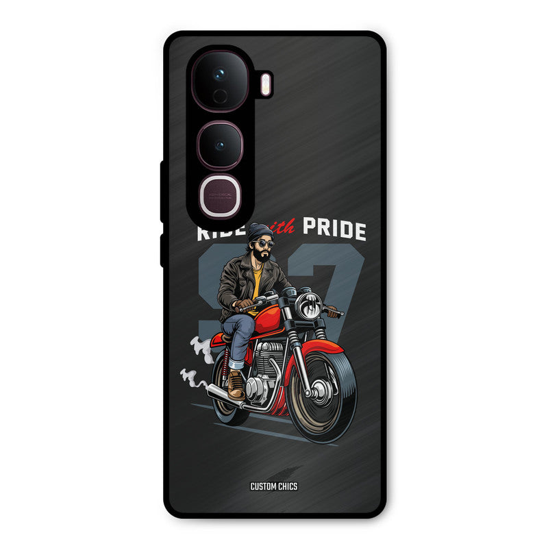 Ride With Pride Vivo Y400 Pro Mobile Back Cover - Car&Bike PrintShield Case
