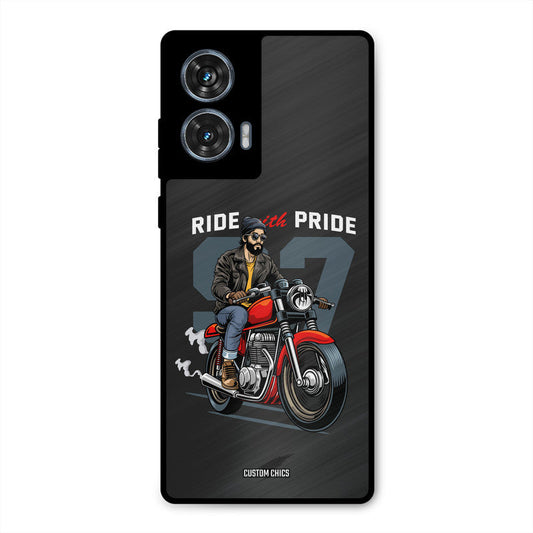 Ride With Pride Moto G96 Mobile Back Cover - Car&Bike PrintShield Case