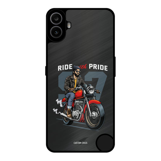 Ride With Pride Nothing CMF Phone 1 Mobile Back Cover - Car&Bike PrintShield Case