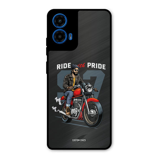 Ride With Pride Moto G45 Mobile Back Cover - Car&Bike PrintShield Case