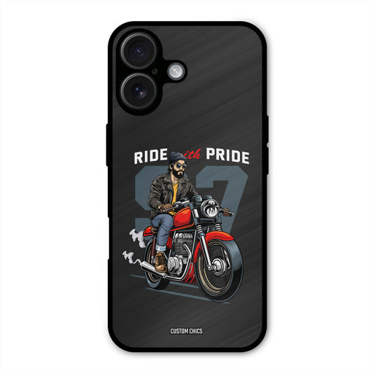 Ride With Pride iPhone 16 Mobile Back Cover - Car&Bike PrintShield Case