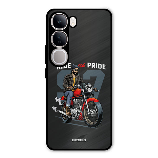 Ride With Pride Vivo Y300 Mobile Back Cover - Car&Bike PrintShield Case