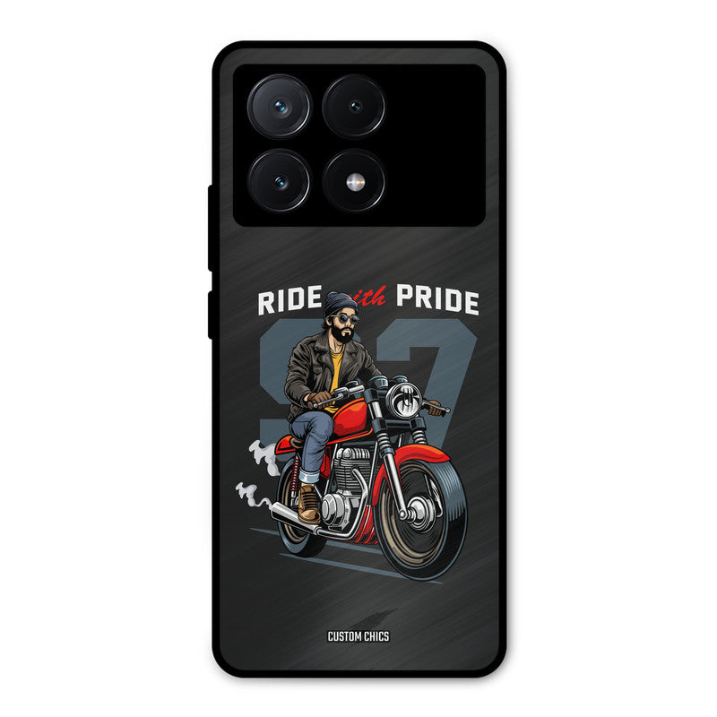 Ride With Pride Poco X6 Pro Mobile Back Cover - Car&Bike PrintShield Case