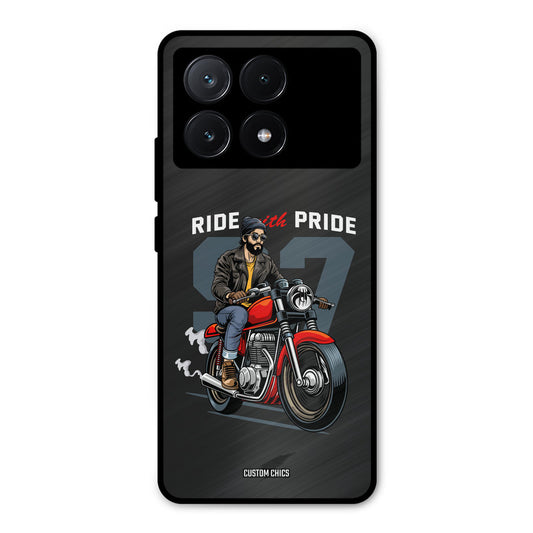Ride With Pride Poco X6 Pro Mobile Back Cover - Car&Bike PrintShield Case