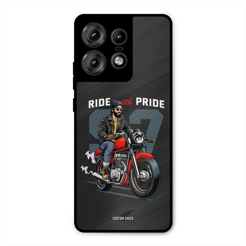 Ride With Pride Motorola Edge 50 Pro Mobile Back Cover - Car&Bike PrintShield Case