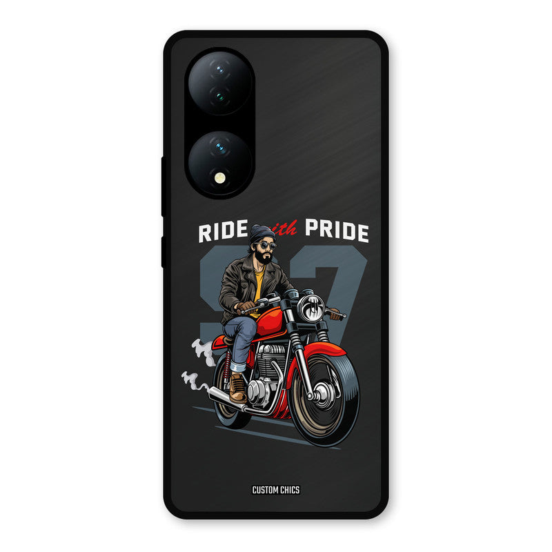 Ride With Pride Vivo Y100 Mobile Back Cover - Car&Bike PrintShield Case
