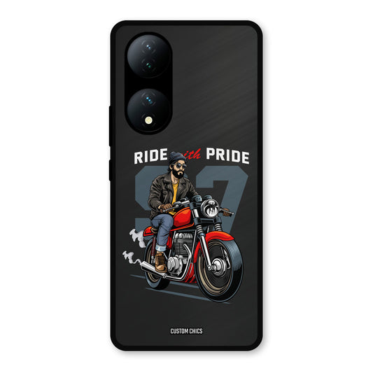 Ride With Pride Vivo Y100 Mobile Back Cover - Car&Bike PrintShield Case