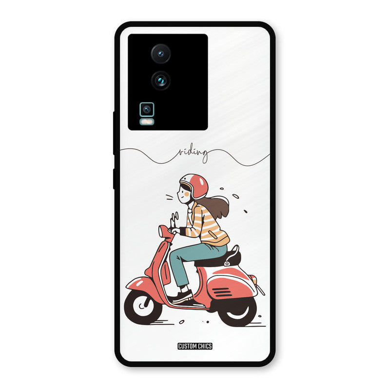 Rider Girl IQOO Neo 7 Mobile Back Cover - Car&Bike PrintShield Case