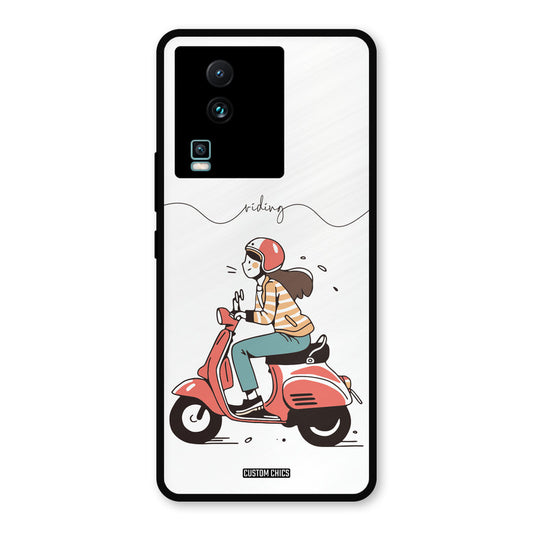 Rider Girl IQOO Neo 7 Mobile Back Cover - Car&Bike PrintShield Case