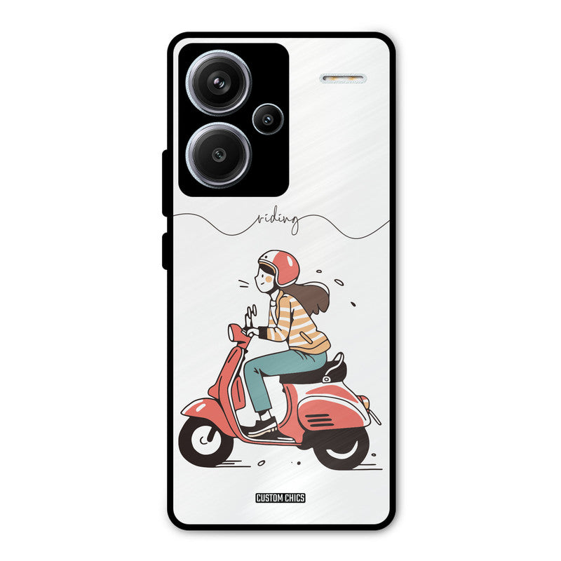 Rider Girl Redmi Note 13 Pro Plus Mobile Back Cover - Car&Bike PrintShield Case