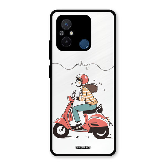 Rider Girl Redmi 12c Mobile Back Cover - Car&Bike PrintShield Case