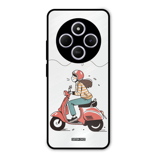 Rider Girl Poco M7 Mobile Back Cover - Car&Bike PrintShield Case
