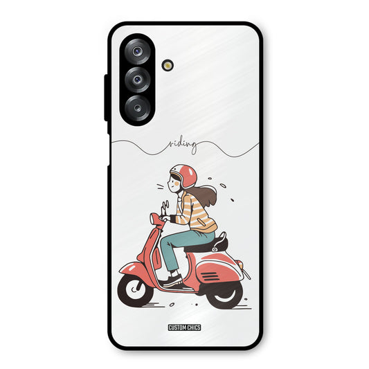 Rider Girl Samsung Galaxy A26 Mobile Back Cover - Car&Bike PrintShield Case