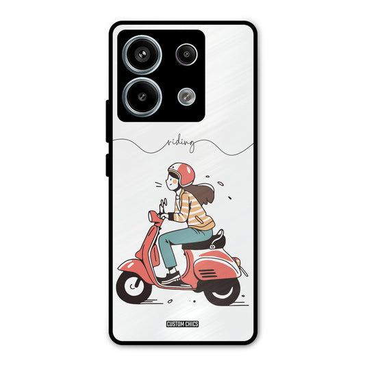 Rider Girl Redmi Note 13 Pro 5G Mobile Back Cover - Car&Bike PrintShield Case