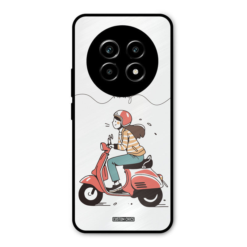 Rider Girl Realme 14 Pro lite Mobile Back Cover - Car&Bike PrintShield Case