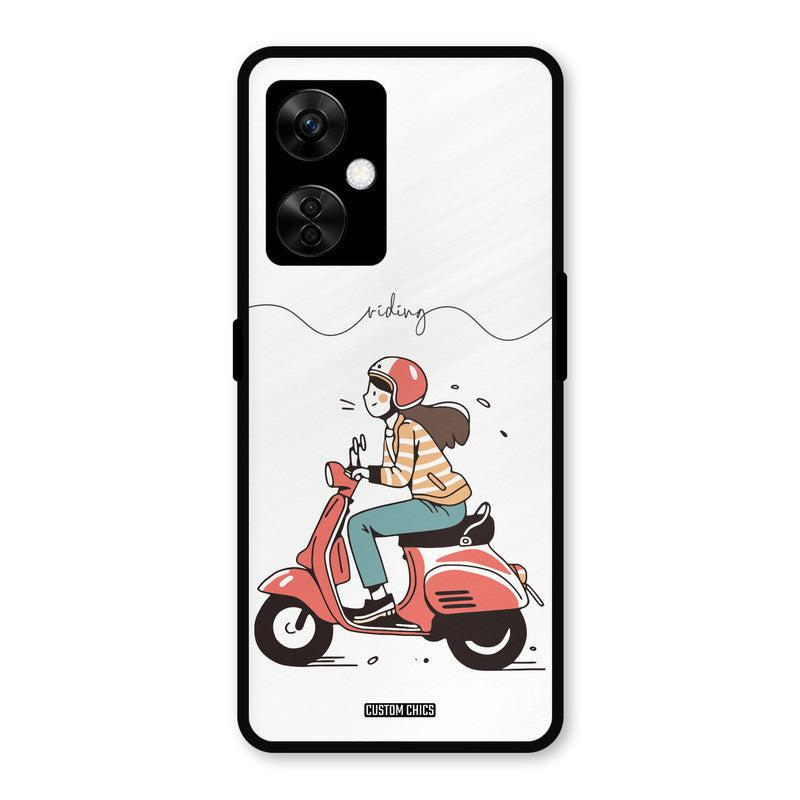 Rider Girl OnePlus Nord CE 3 Lite Mobile Back Cover - Car&Bike PrintShield Case