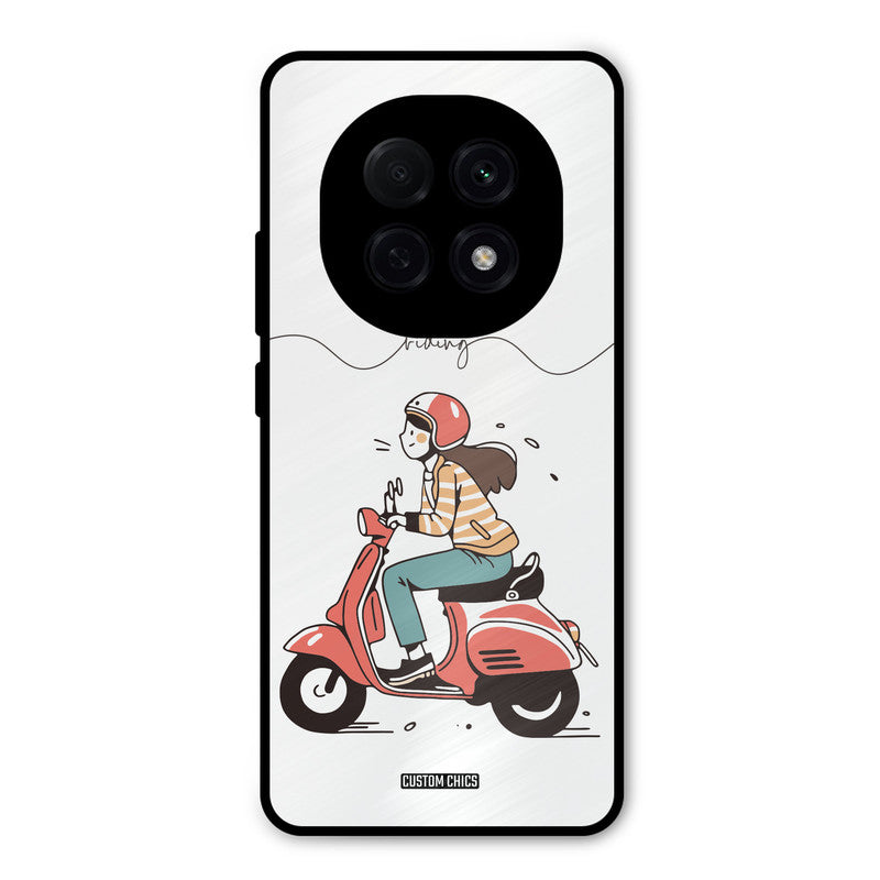Rider Girl Oppo F29 Pro Mobile Back Cover - Car&Bike PrintShield Case
