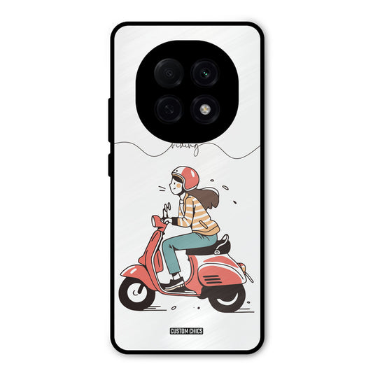 Rider Girl Oppo F29 Pro Mobile Back Cover - Car&Bike PrintShield Case