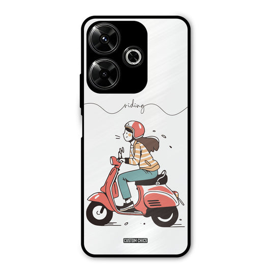 Rider Girl Redmi 13 5G Mobile Back Cover - Car&Bike PrintShield Case