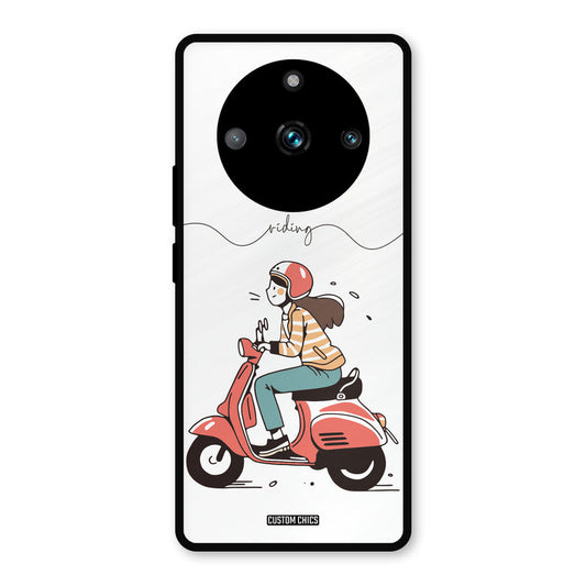 Rider Girl Realme Narzo 60 Pro Mobile Back Cover - Car&Bike PrintShield Case