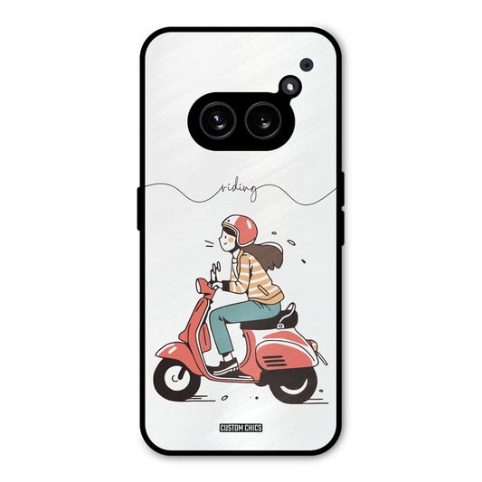 Rider Girl Nothing Phone 2a Mobile Back Cover - Car&Bike PrintShield Case