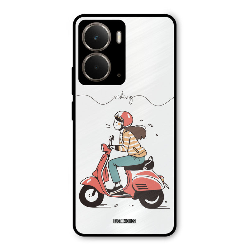 Rider Girl Realme P3 Mobile Back Cover - Car&Bike PrintShield Case