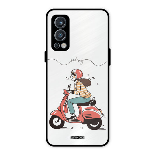 Rider Girl OnePlus Nord 2 5G Mobile Back Cover - Car&Bike PrintShield Case