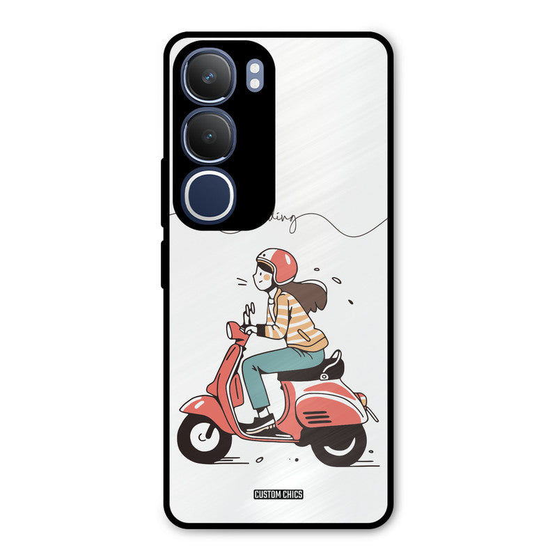 Rider Girl Vivo Y29 Mobile Back Cover - Car&Bike PrintShield Case