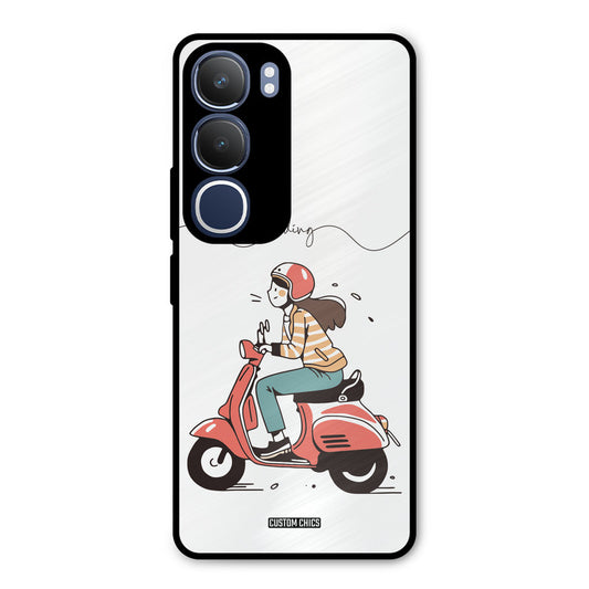 Rider Girl Vivo Y29 Mobile Back Cover - Car&Bike PrintShield Case