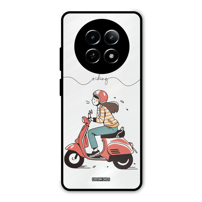 Rider Girl Realme Narzo N65 Mobile Back Cover - Car&Bike PrintShield Case