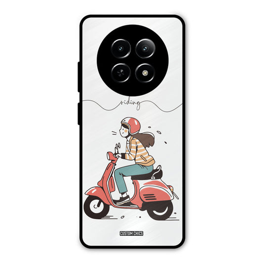 Rider Girl Realme Narzo N65 Mobile Back Cover - Car&Bike PrintShield Case