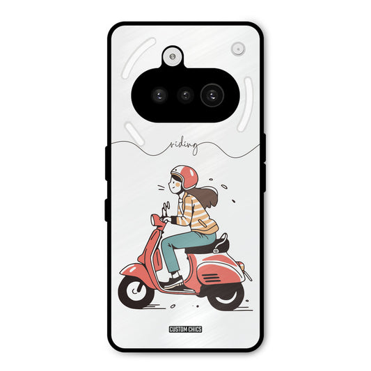 Rider Girl Nothing Phone 3A Mobile Back Cover - Car&Bike PrintShield Case