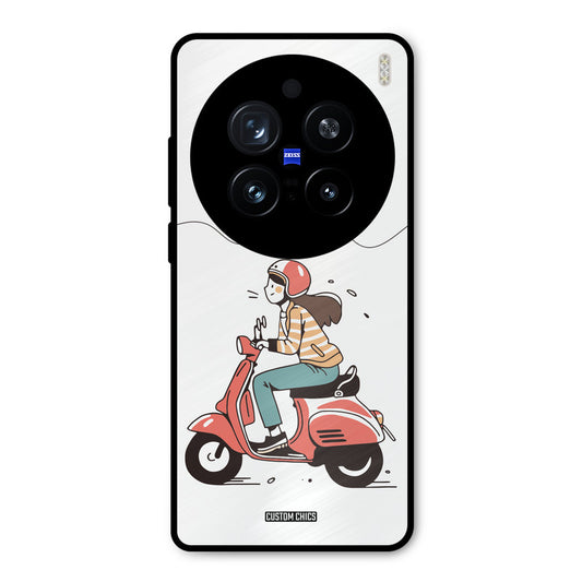 Rider Girl Vivo X200 Pro Mobile Back Cover - Car&Bike PrintShield Case