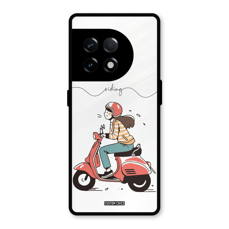 Rider Girl OnePlus 11R Mobile Back Cover - Car&Bike PrintShield Case