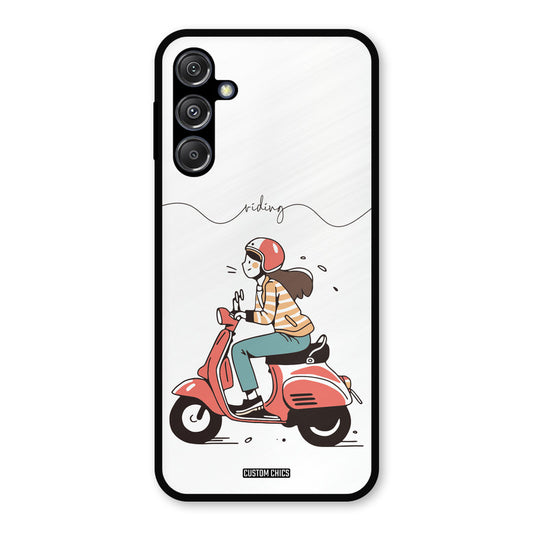 Rider Girl Samsung Galaxy M34 5G Mobile Back Cover - Car&Bike PrintShield Case