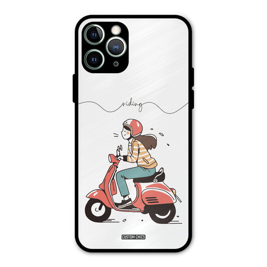 Rider Girl iPhone 11 Pro Max Mobile Back Cover - Car&Bike PrintShield Case