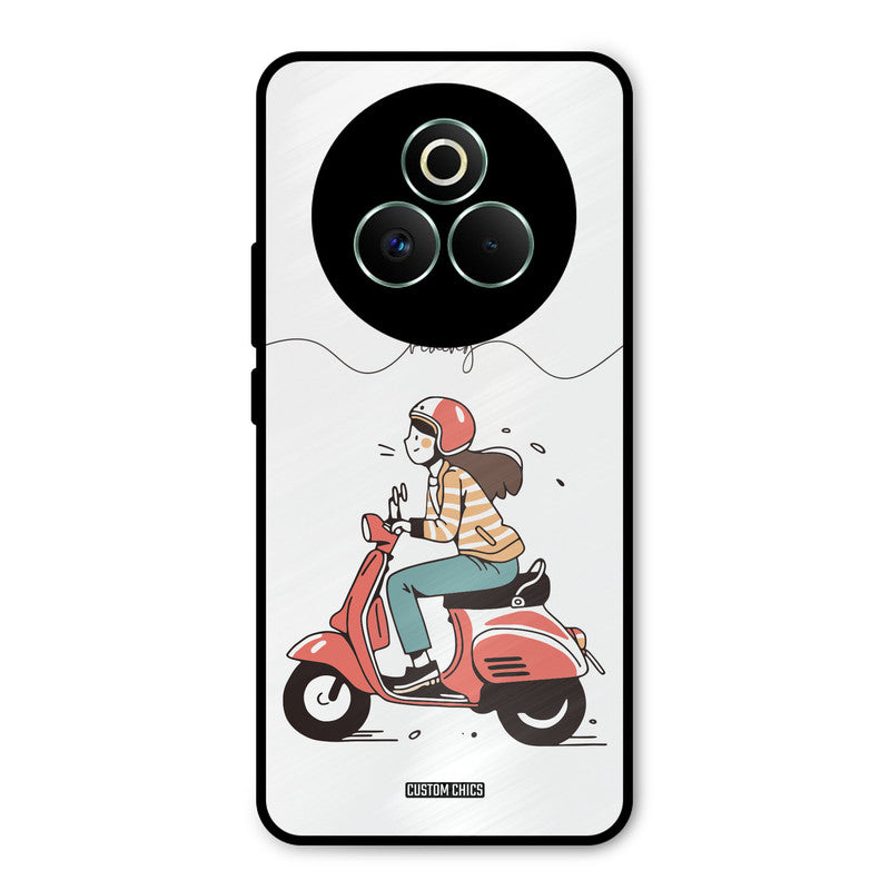 Rider Girl Realme P3 Pro 5G Mobile Back Cover - Car&Bike PrintShield Case