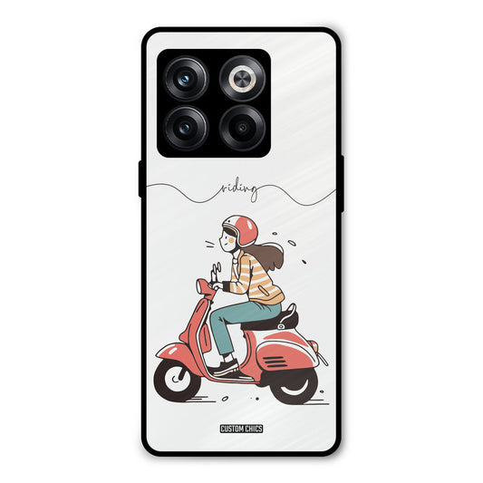 Rider Girl Oneplus 10T Mobile Back Cover - Car&Bike PrintShield Case
