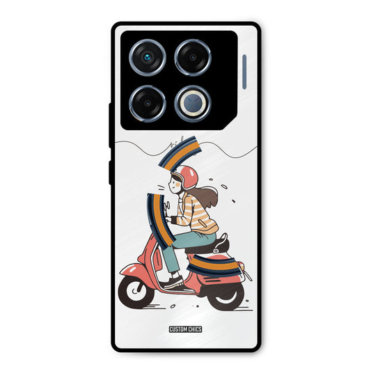 Rider Girl Infinix GT 20 Pro Mobile Back Cover - Car&Bike PrintShield Case
