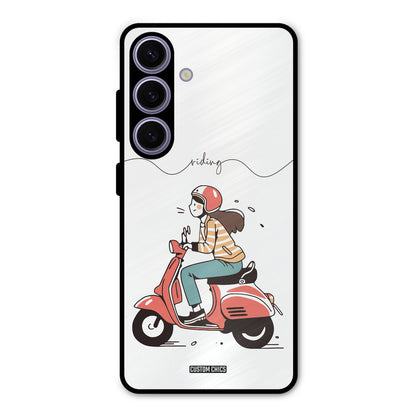 Rider Girl Samsung Galaxy S24 Mobile Back Cover - Car&Bike PrintShield Case