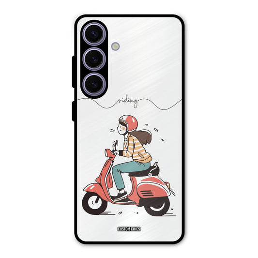 Rider Girl Samsung Galaxy S24 Mobile Back Cover - Car&Bike PrintShield Case