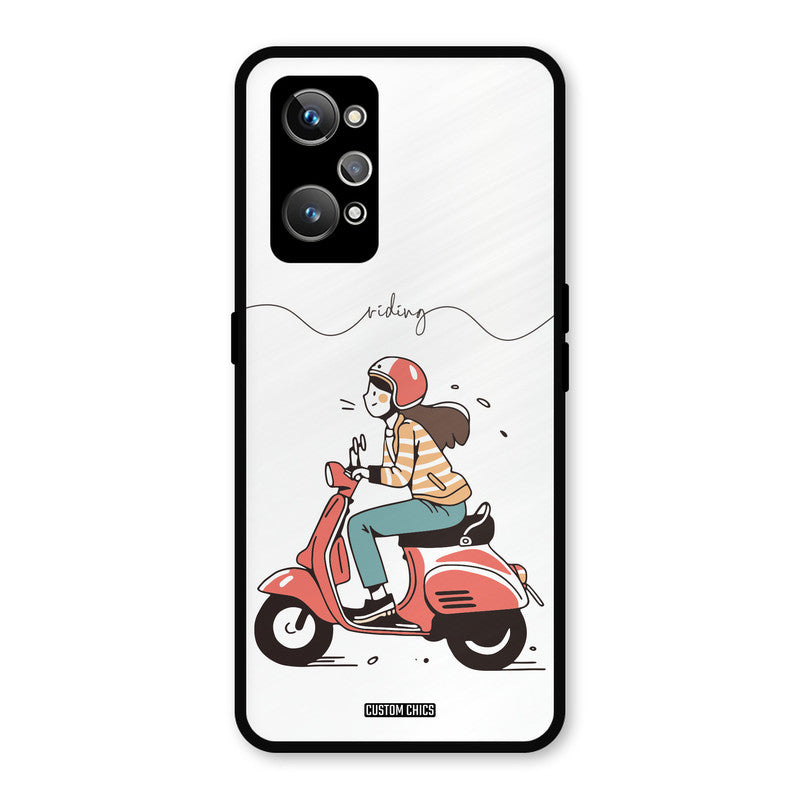 Rider Girl Realme GT Neo 2 Mobile Back Cover - Car&Bike PrintShield Case