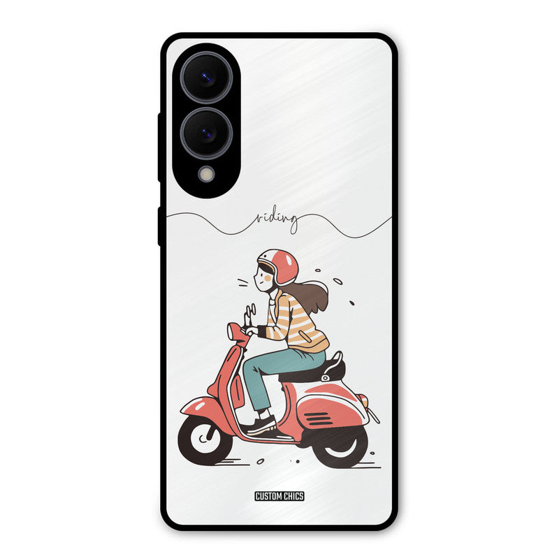 Rider Girl Samsung Galaxy S25 Edge Mobile Back Cover - Car&Bike PrintShield Case