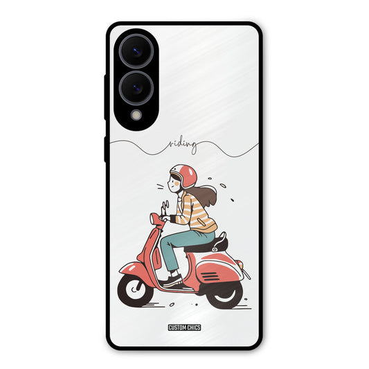 Rider Girl Samsung Galaxy S25 Edge Mobile Back Cover - Car&Bike PrintShield Case