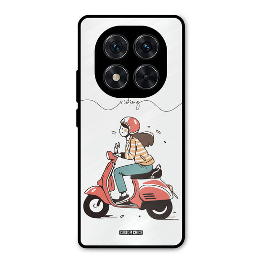 Rider Girl Redmi Note 14 Pro Mobile Back Cover - Car&Bike PrintShield Case